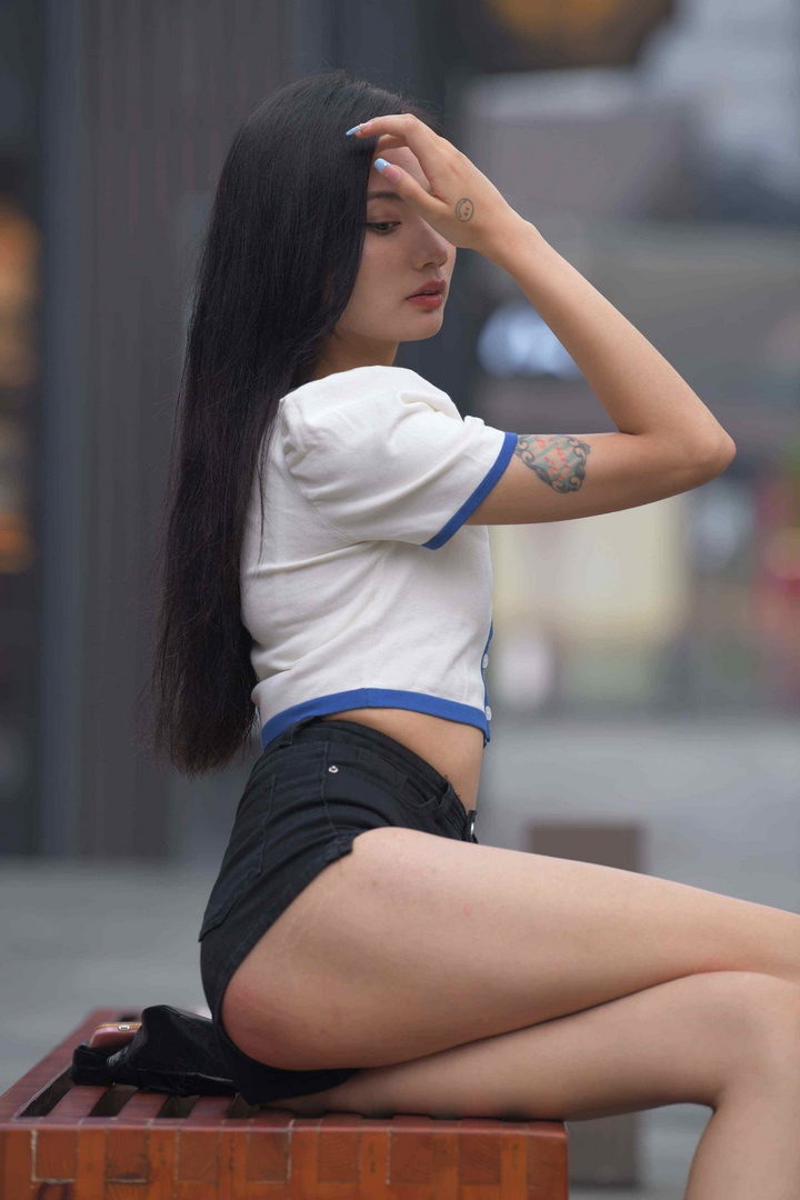 图片[3]-QB1916 黑色热裤美女 套图799张+视频-神兽街拍